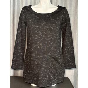 Studio M, NWT Long Sleeve Tunic Top Black, Size Xsmall , New Black